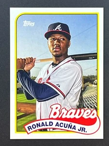 RONALD ACUÑA JR / CHIPPER JONES 2023 Topps Archiv 1989 Doppelkopfzeilen #89DH-6 - Bild 1 von 2