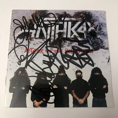 ANTHRAX Attack Of The Killer B’S CD1990 Island Records Signed signiert autograph - Bild 1 von 4