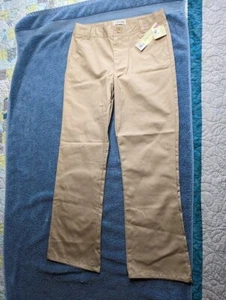 NEW NWT Cherokee Ultimate Khaki School Uniform Pants -Girls Size 10 - Picture 1 of 3