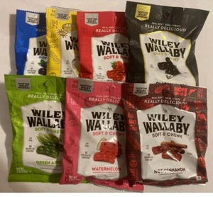Wiley Wallaby Soft & Chewy Gourmet Licorice 7 VARIETY BAGS  GREAT - TREATS  - Picture 1 of 8