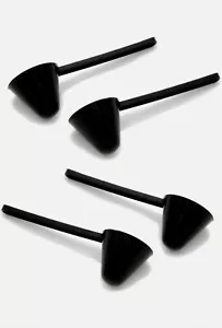 Chef Craft 4 Piece Perfect Coffee Measuring Spoon Scoop, Black - Picture 1 of 1