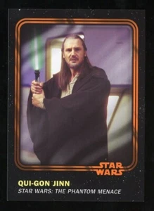 QUI-GON JINN Topps Star Wars The Phantom Menace BLACK PARALLEL SP /50 - Picture 1 of 1