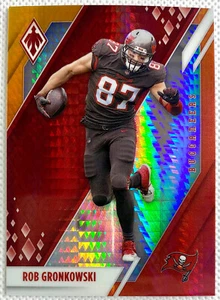 2021 Panini Phoenix Football Rob Gronkowski Fire Burst Card Tampa Bay Buccaneers - Picture 1 of 2