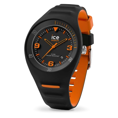 ICE-WATCH IC017598 MODELO PIERRE LECLERCQ EN SILICONA NEGRO Y NARANJA - Imagen 1 de 4