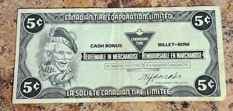 Argent Canadian Tire 5 Cents Az4858259 1985 Cover