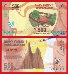 MADAGASCAR 500 Ariary 2017 Pick 99 SC / UNC - Imagen 1 de 1