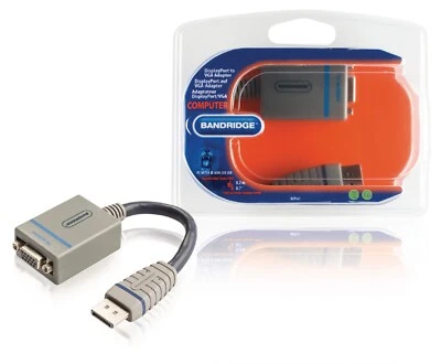 Bandridge BCP161 DisplayPort auf VGA-Adapter Computer 0,2m - Bild 1 von 2