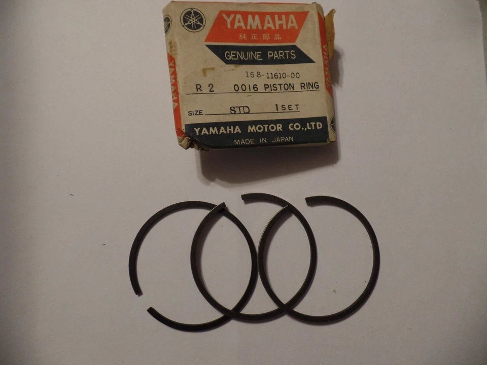 НОВЫЙ ИЗ СТАРЫХ ЗАПАСОВ OEM YAMAHA ПОРШНЕВЫЕ КОЛЬЦА КОМПЛЕКТ STD YR1 SL351 YR2 R3 67-68-69 168-11610-00 - Изображение 1 из 1