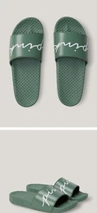VICTORIAS SECRET PINK LOGO SLIDES SANDALS BEACH SHOWER SHOES M NWT Free Ship - Picture 1 of 1