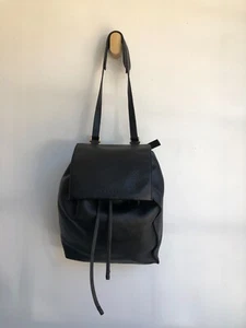 MARNI Black Pebbled Leather Flap Medium Purse Shoulder Bag Backpack - Picture 1 of 15