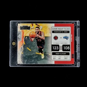 Fred VanVleet ✅️🎯👌- 2021-22 NBA Panini Contenders Game Night Ticket Insert #10 - Picture 1 of 2