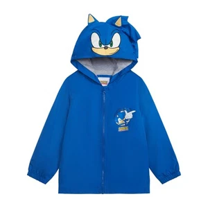 Sonic The Hedgehog Boys' Jersey Lined Perfect Rain Lightweight Jacket, Blue, 8 - Picture 1 of 4