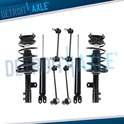 Front Struts + Rear Shock Absorbers + Sway Bars for 2007-2010 Hyundai Elantra - Image 1 of 4