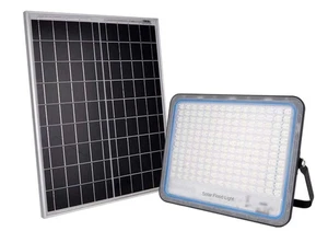 FARO SOLARE 1000W LED con PANNELLO FARETTO CREPUSCOLARE TELECOMANDO - Foto 1 di 5