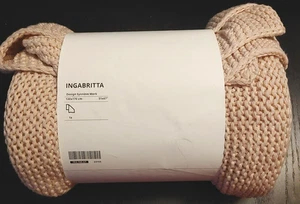 Ikea Ingabritta Knitted Throw Blanket 703.740.67 PALE PINK 51" x 67" - Picture 1 of 3
