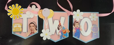 Ms Rachel Theme Custom Birthday High Chair Banner 2 Year Old Party - Image 1 of 2
