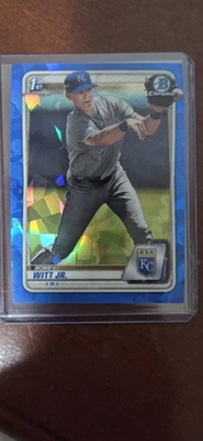 2020 Bowman Chrome Sapphire Bobby Witt Jr 1st Rookie Royals RC - Image 1 of 2