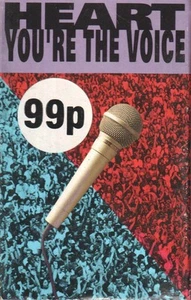 Heart You're the Voice cassette UK Capitol 1991 cassette single in card - Picture 1 of 2