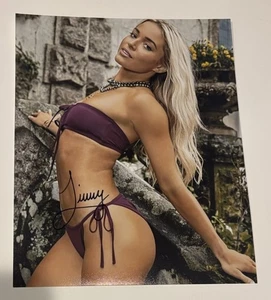 Livvy Dunne schöner Sport Illustrated Badeanzug signiert handsigniertes 8x10 Foto - Bild 1 von 1