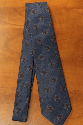 Nueva corbata Joseph Abboud a medida para hombre mezcla de seda - azul/marrón Foto 1 de 4