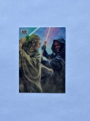 2024 Topps Star Wars Galaxy Chrome #1 Warriors Of the Force Wave Refractor /99 - Image 1 of 4