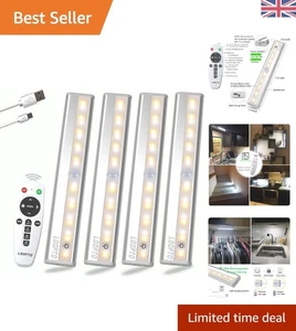 Elegante wiederaufladbare LED Unterbaubeleuchtung - 4er Pack mit Fernbedienung - Bild 1 von 19