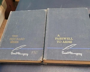 Vintage Ernest Hemingway Set 2 Scribner Hardcover Classic Literature - Picture 1 of 12