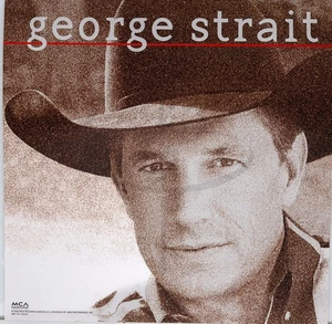 George Strait Album Cover Promo 12x12 flach doppelseitiges Poster - Bild 1 von 2