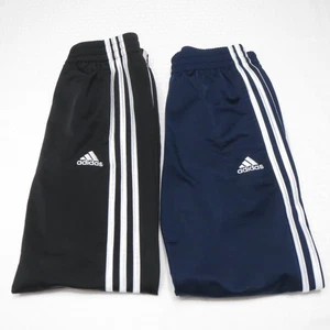 Pantalones de chándal Adidas de poliéster para niños - negros/azul marino - M 10/12 lote de 2 - Imagen 1 de 8