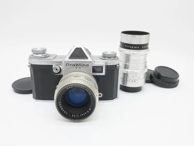 Praktina FX SLR Kamera Zeiss Jena Biotar 2/58 T Meyer Görlitz Trioplan 2.8/100 - Bild 1 von 4
