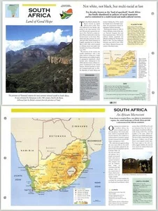 South Africa - Africa - Atlas Of The World - Fact File Fold-Out Page - Picture 1 of 1