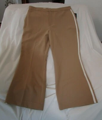 Damas "Nine West" Talla 10, Elmore Tostado Traje de tiro alto Separa Kick Flare Pantalones Foto 1 de 4