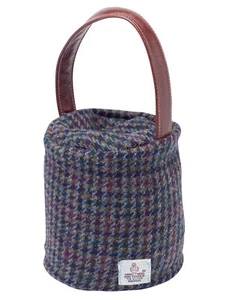 Harris Tweed Doorstop Cover Pure New Wool Leather Handle Door Stopper Outer - Picture 1 of 1