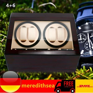 4+6 relojes movimiento de relojes Watch Winder caja de reloj para relojes automáticos ¡girador de reloj! - Imagen 1 de 10