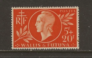 Wallis & Futuna 1944 Mutual Aid & Red Cross funds */MH SG 140 Yvert 147 - Picture 1 of 2