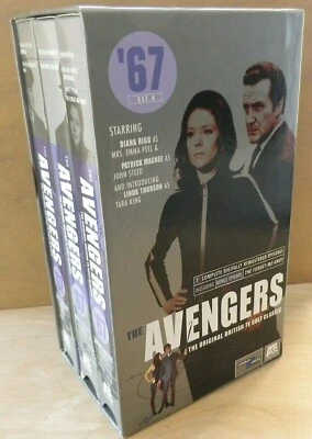 The AVENGERS 1967 SET 4 VHS Diana Rigg Patrick Macnee British Cult TV 7 Episodes - Image 1 of 4