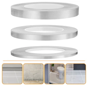 3 Rolls Waterproof Edge Tape Self Adhesive Caulk Strip Decorative Repair - Picture 1 of 12