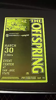 Genuine 1999 THE OFFSPRING W/ OZOMATLI San Jose State Concert Poster Flyer Ad - Image 1 of 4