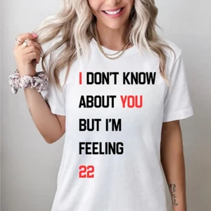 Feeling 22 Personalized Tee, Custom Birthday Shirt, Eras Tour Tshirt, Pop - Picture 1 of 3