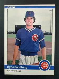 1984 Fleer #504 Ryne Sandberg Chicago Cubs Surface Wear - Picture 1 of 7