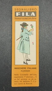 Segnalibro Pubblicitario FILA - Maschere Italiane - Florindo - Picture 1 of 2