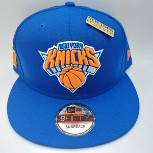 NBA New York Knicks 9FIFTY Adjustable New Era Snapback Hat Cap Blue RARE - Picture 1 of 13