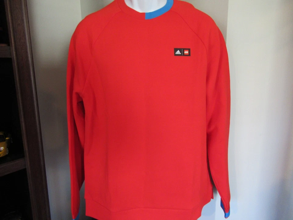 Adidas Lego Crew Sweatshirt Kids Youth Size XL Red SN HM2221