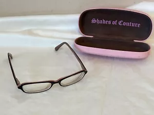 Shades of Couture Juicy Kiss My Couture Zoe 01K2 135 Eye Glasses Frame Pink Case - Picture 1 of 11
