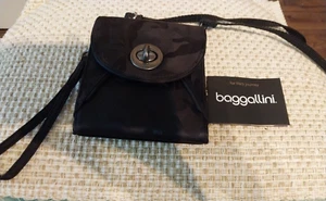Baggallini RFID Athens Detachable Crossbody Bag Purse - Wristlet Wallet in Black - Picture 1 of 7