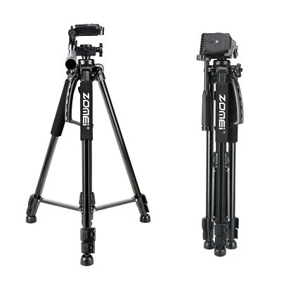 ZOMEI Portable Travel Tripod Stand Pan head for Canon Nikon Sony DSLR Camera DV - Image 1 of 4