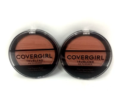 2- Covergirl Trublend So Flushed High Pigment Blush Coral Crush 300 0.33 Oz - Image 1 of 3