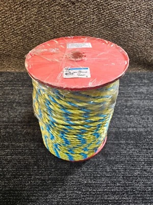 Ideal 1/2 英寸直径 X 600 英尺长专业拉聚丙烯绳蓝色/黄色 31-850 — 第 1/4 张图片