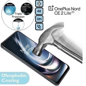 100% Genuine Tempered Glass Screen Protector (CE2) For OnePlus Nord CE 2 Lite 5G - Picture 1 of 2