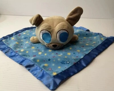 Manta de seguridad enrollable de felpa azul satinado azul Disney cachorro perro amigos  Foto 1 de 4